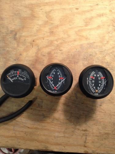 2" dual gauge egt & cht and water temperature set of 3 no reserve!!!