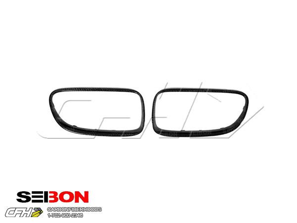 Seibon carbon fiber carbon fiber front grille grill trim bmw 3series 07-10 us ba
