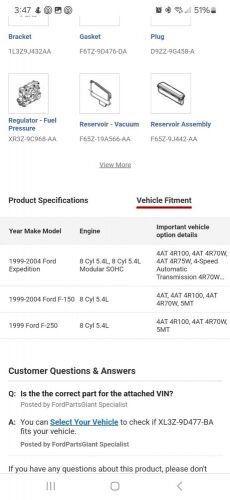 New Ford XL3Z-9D477-BA ehr valve to exhaust tubef-150, US $50.00, image 4