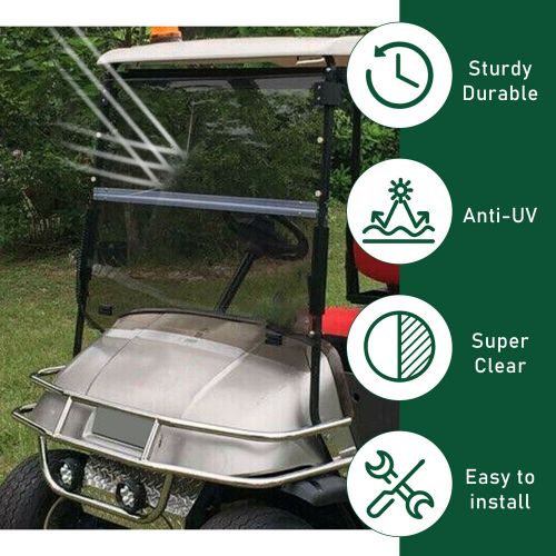 For EZGO TXT Medalist 1994-2014 Tinted Fold Down Golf Cart Windshield Windscreen, US $74.90, image 15