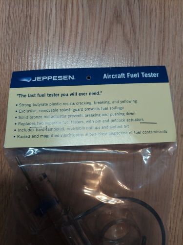Jeppesen aircraft fuel tester w/ screwdriver head blue made in usa aviation new