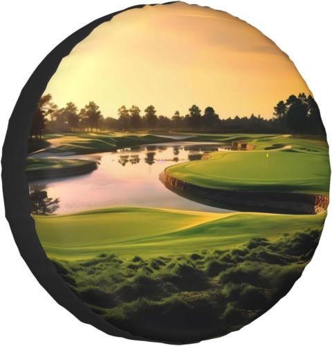 Golf Course Print Tires Cover Customized Wheel Cover Fits Tire for Many Vehicles, US $25.00, image 10