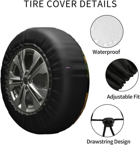 Golf Course Print Tires Cover Customized Wheel Cover Fits Tire for Many Vehicles, US $25.00, image 12