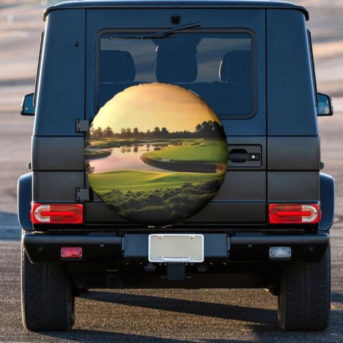 Golf Course Print Tires Cover Customized Wheel Cover Fits Tire for Many Vehicles, US $25.00, image 15