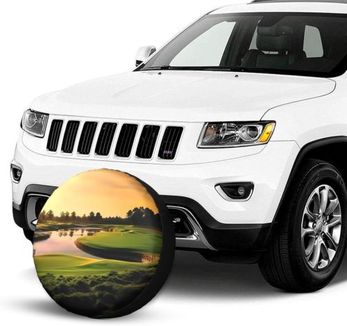 Golf Course Print Tires Cover Customized Wheel Cover Fits Tire for Many Vehicles, US $25.00, image 16