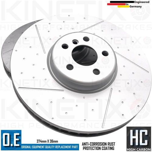 FOR BMW 545e G30 M SPORT PERFORMANCE FRONT REAR BRAKE DISCS 374mm 345mm, US $, image 12