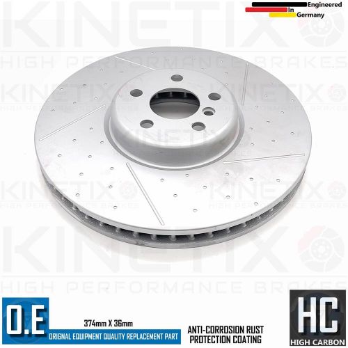 FOR BMW 545e G30 M SPORT PERFORMANCE FRONT REAR BRAKE DISCS 374mm 345mm, US $, image 13