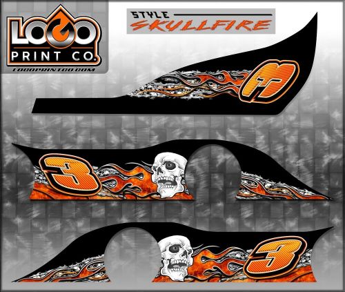 Go Kart Racing Wraps, Graphics, Decals, Stickers, Numbers, Logos, SKULLFIRE, US $134.95, image 6
