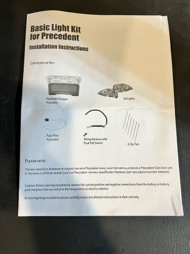 Performance Plus Carts Basic Light Kit For Club Car Precedent, US $99.00, image 5