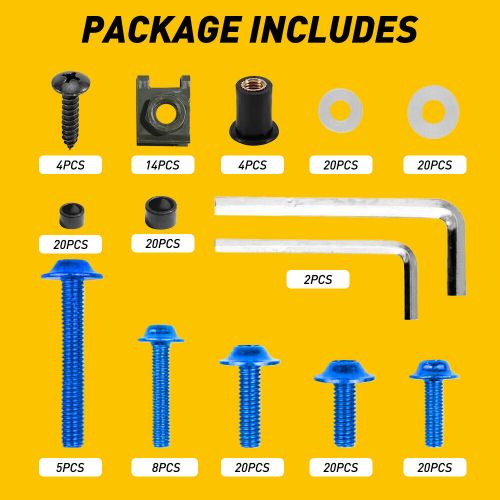 Motorcycle Fairing Bolt Kit Screw For Suzuki 600 GSXR 750 Hayabusa 1000 GSX1300R, US $22.09, image 9