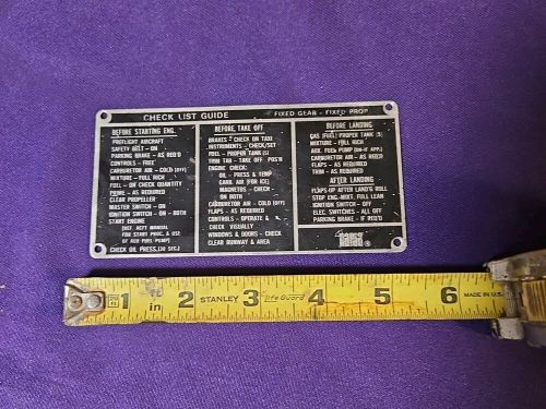 Fixed Gear Safety Placard, US $4.99, image 3