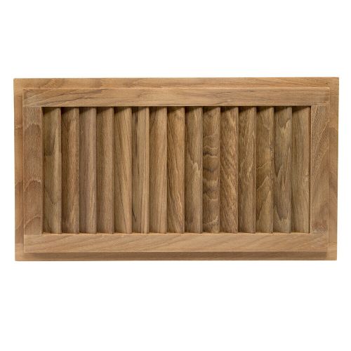 Whitecap 60710 teak louvered insert 16"h x 9-1/8"w x 3/4"d