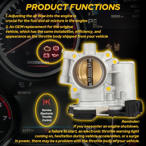2X Electronic Fuel Injection Throttle Body Fits For 2013-2019 Buick Encore 1.4L, US $123.99, image 5