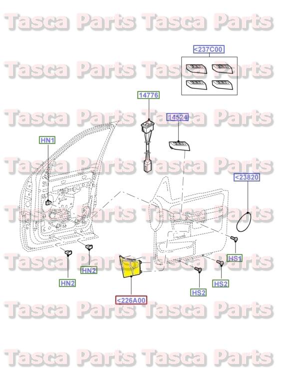 Purchase NEW OEM RH FRONT INTERIOR DOOR TRIM RETAINER DARK GRAPHITE