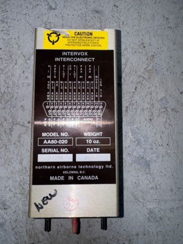 Northern Airborne Intervox AA80-020 4-Place Intercom., US $125.00, image 2
