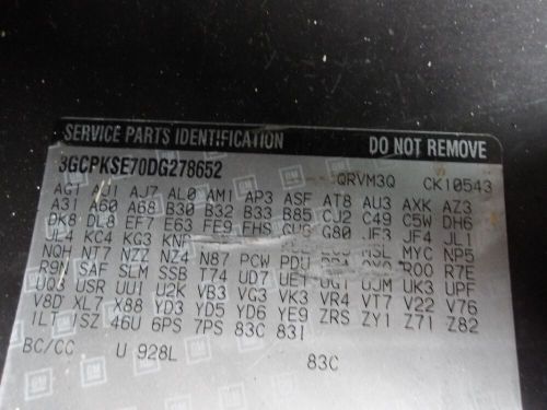 11 12 13 14 Silverado Sierra 2500 Front Seat Panel Pocket Titanium Cloth OEM, US $69.99, image 4