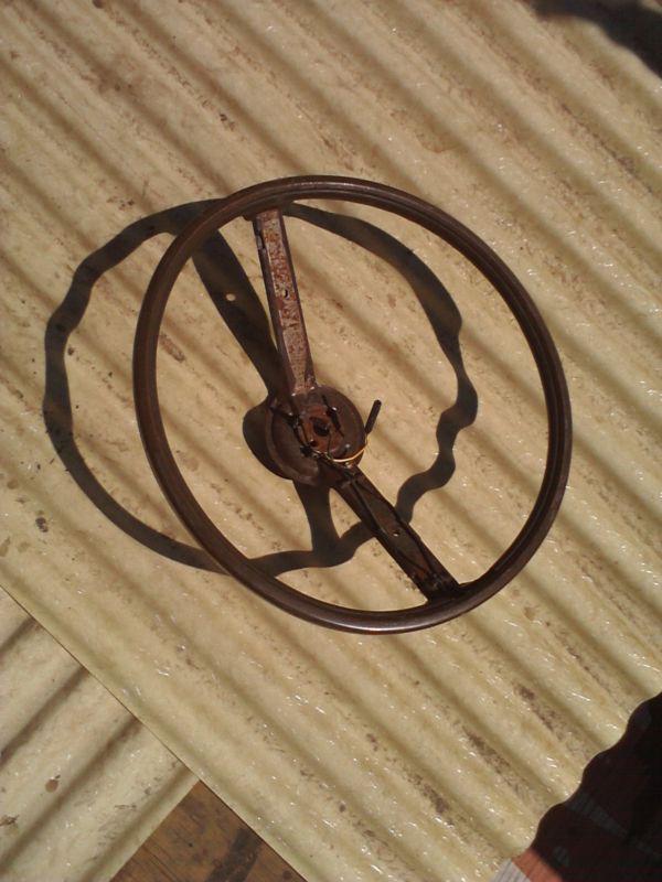 1970 1971 1972 Ford 2 Spoke Rim blow Steering Wheel brown mustang ltd t bird, US $50.00, image 3