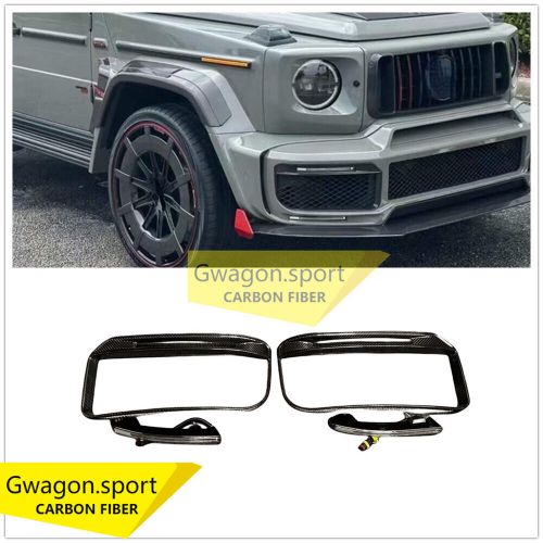 Fits For Mercedes Benz G Class W463A W464 Carbon Fiber Front Bumper Grille Light, US $550.00, image 8