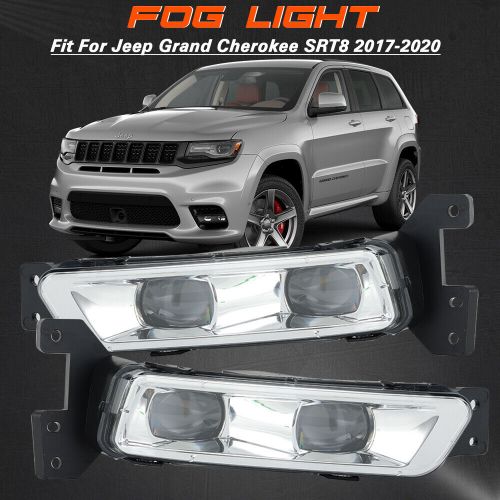 For dodge durango srt 2018-2022 2023 front silver led drl fog light driving lamp