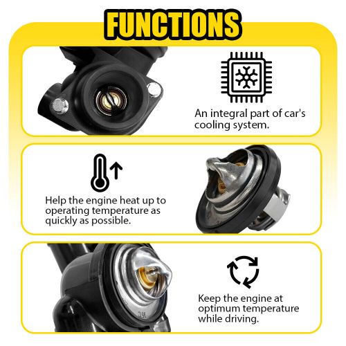 Engine Coolant Thermostat Housing Assembly for 2007-2017 Jeep Compass Patriot EA, US $45.99, image 5