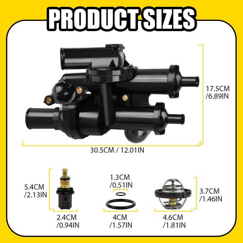 Engine Coolant Thermostat Housing Assembly for 2007-2017 Jeep Compass Patriot EA, US $45.99, image 9