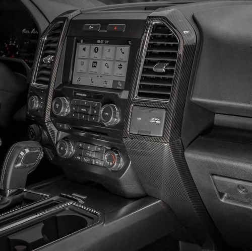 For Ford Raptor F-150 2015-20 Carbon Fiber Central Console Air Outlet Vent Trim, US $72.35, image 2