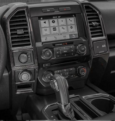 For Ford Raptor F-150 2015-20 Carbon Fiber Central Console Air Outlet Vent Trim, US $72.35, image 3