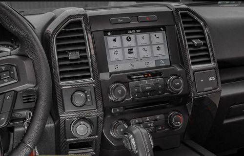 For Ford Raptor F-150 2015-20 Carbon Fiber Central Console Air Outlet Vent Trim, US $72.35, image 4