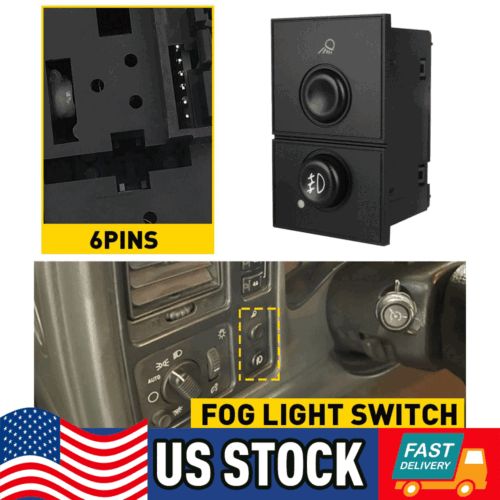 Fog Light Lamp Button Switch For GMC Silverado/Sierra 1500 2500 3500 new, US $14.99, image 14