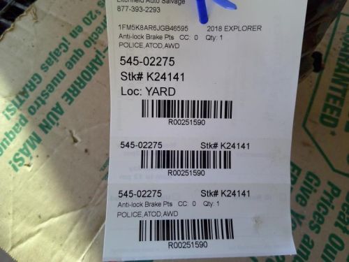 Anti-Lock Brake Part Assembly Fits 16-19 EXPLORER 251590, US $70.00, image 2