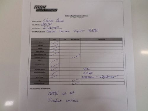 Standard Horizon Explorer GX1850 Marine VHF Radio - Tested, US $199.99, image 2