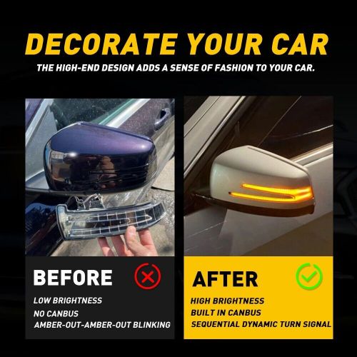 Fit Benz Mirror Light Side Rearview Smoked Lens Turn Signal Light Lamps Smoked B, US $22.99, image 8