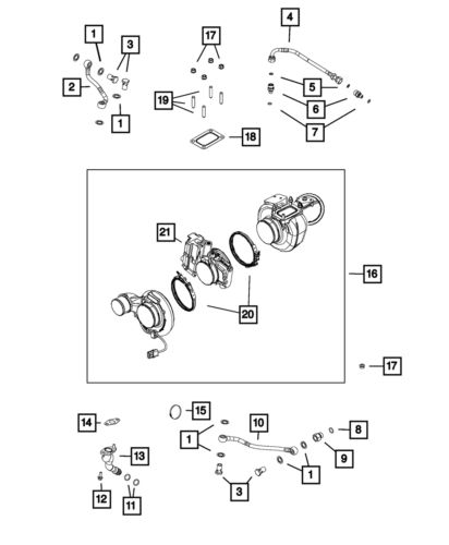 Genuine Mopar Turbocharger Gasket 68005334AB, US $40.37, image 6