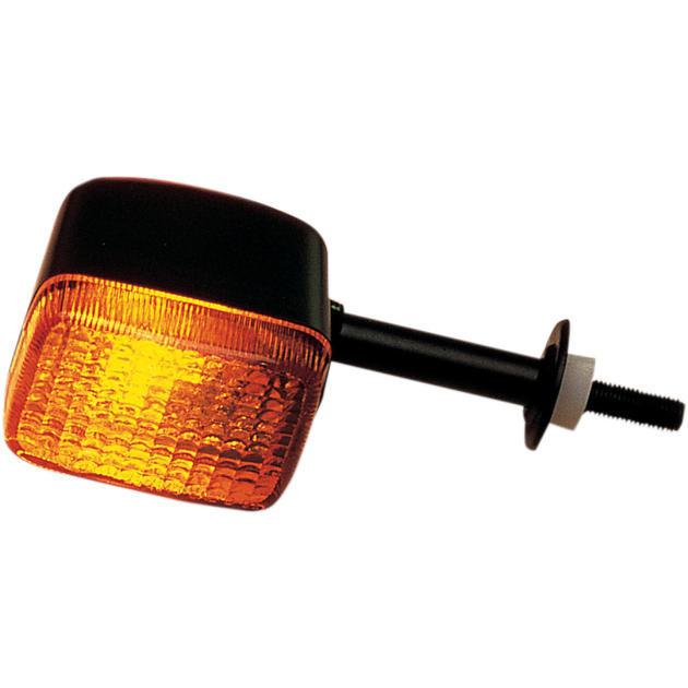 K&s dot turn signal s/f front black amber fits kawasaki kz1000d z1-r 1978,1980