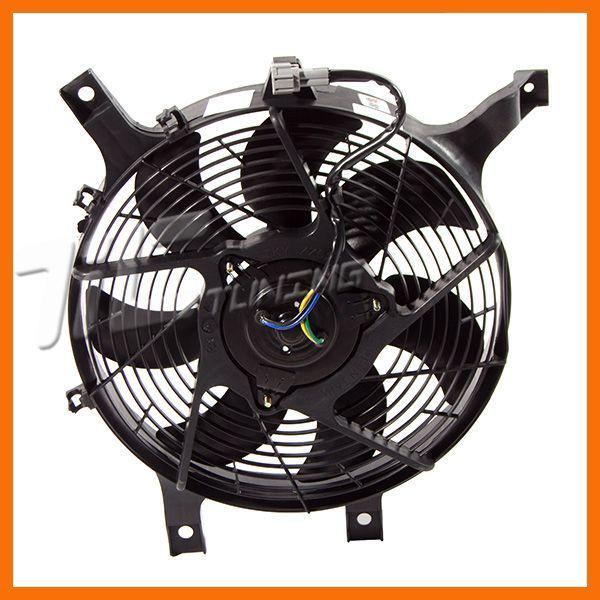 99 00 nissan frontier v6 ac condenser fan ni3113106 motor blade shroud assembly