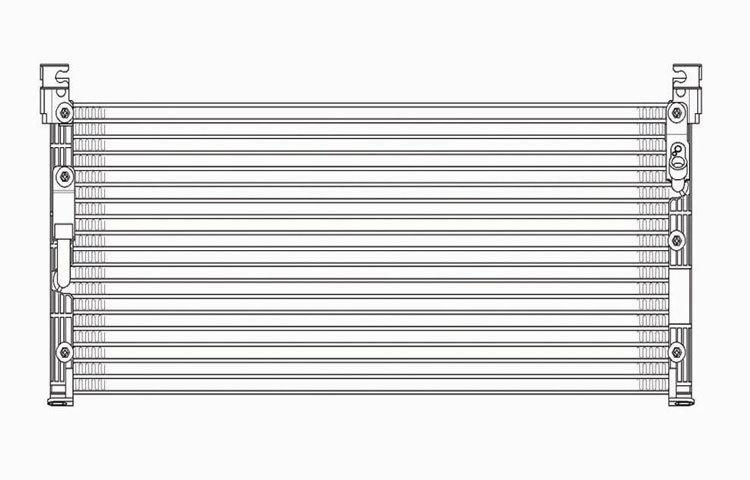 Replacement ac condenser serpentine type 96-00 97 98 99 toyota rav4 8846042021