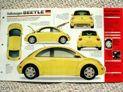 1998 / 1999 vw volkswagen beetle bug imp brochure