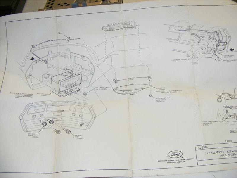1970 FORD PASSENGER AM RADIO KIT NOS NEW D0AZ-18805-BA KNOBS/ANTI-STATIC/INSTR, US $79.99, image 9