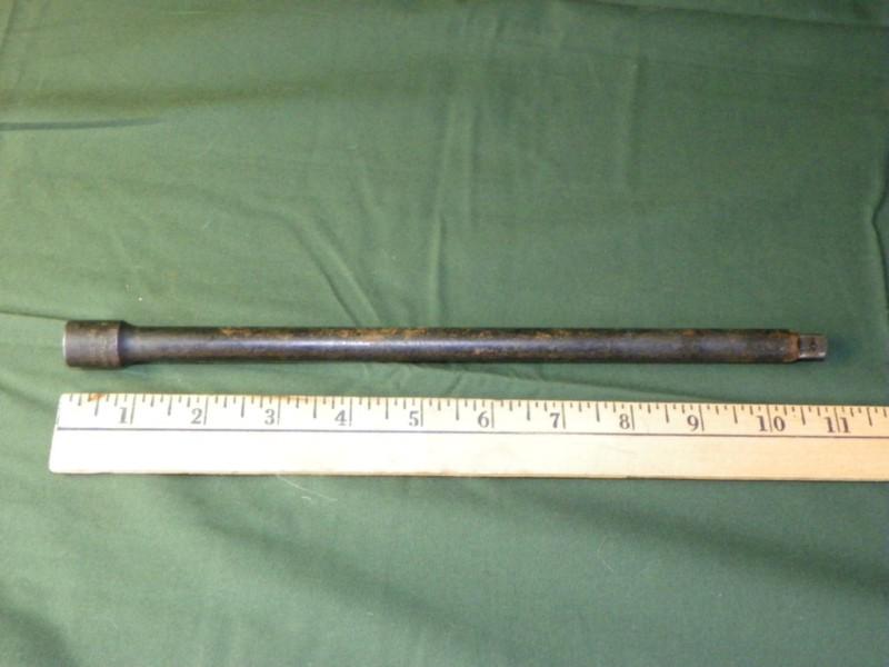 Snap-on 11" power extension, locking button logo 3/8" drive pf11a. #382