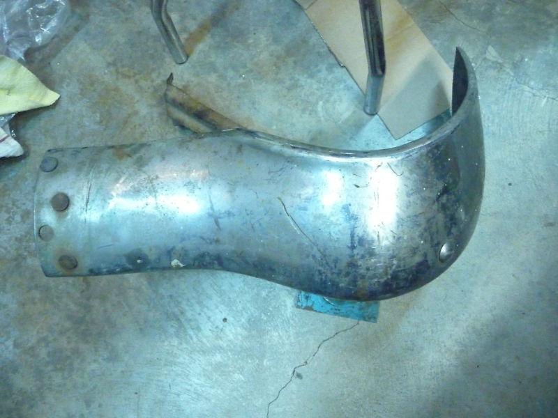 1955 1956 chevrolet lh front bumper end 