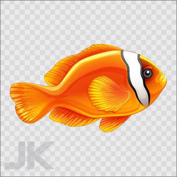 Decal stickers fish salt water goldfish nemo aquarium 0500 x626x