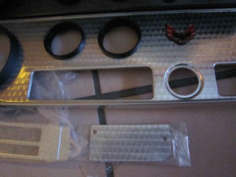 swriled turned metal alum dash insert 70-81 trans am non a/c new reproduction, US $200.00, image 2