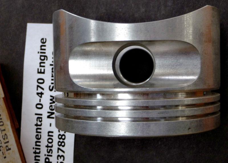 New surplus continental 0-470 aircraft piston pn. 537883, alternate 654829