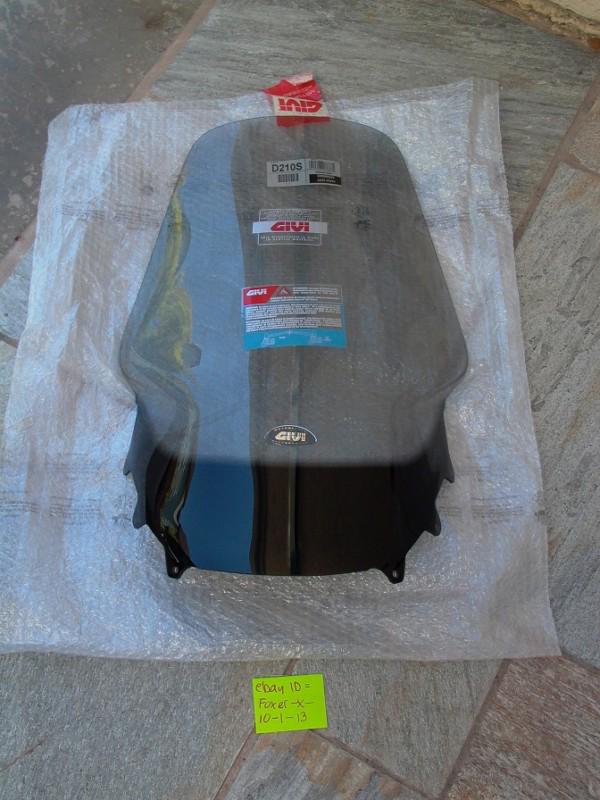 01-07 honda reflex / jazz nss250 givi d210s tinted smoked windshield windscreen