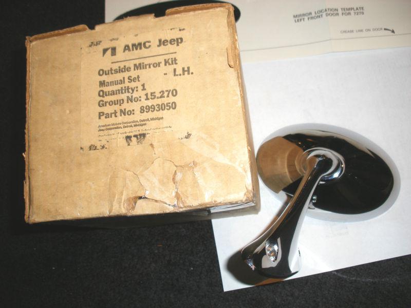 N.o.s.amc mirror1968-1974 javelin /ambassador & matador outside left p/n 8993050