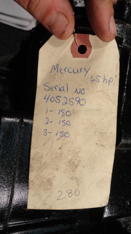 USED 1974 MERCURY 65HP 65 HP 3 CYLINDER OUTBOARD BOAT LONG BLOCK POWERHEAD MOTOR, US $799.00, image 6