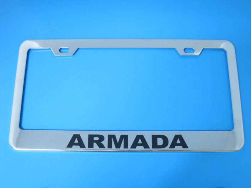 Chrome license plate frame - nissan armada