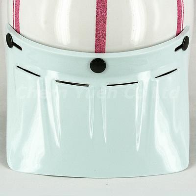 Duck long visor uv white for vintage 1/2 open full face helmet arai buco bell 