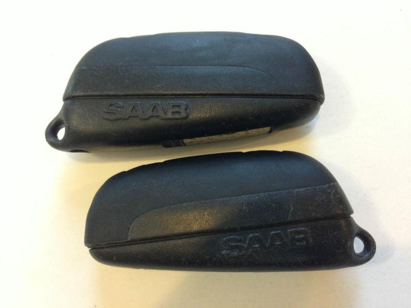 Lot of 2 saab 9-3 9-5 remote oem key less entry fob 99-01 9.3 9.5 pair locksmith