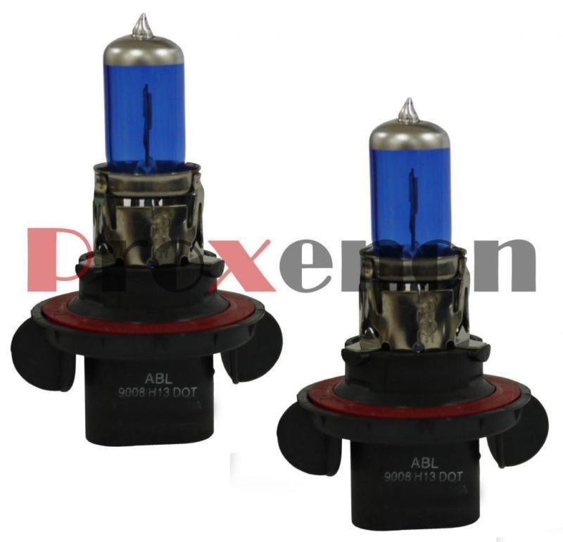 Purchase H13 9008 White 5000K 12V Xenon Halogen Headlight cc1 Px47 2 Bulbs High Low Beam in